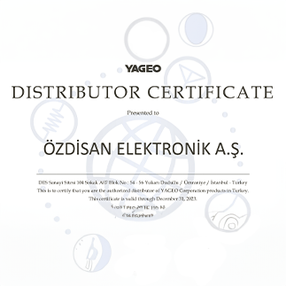 Özdisan Becomes Authorized Distributor Of Yageo Group